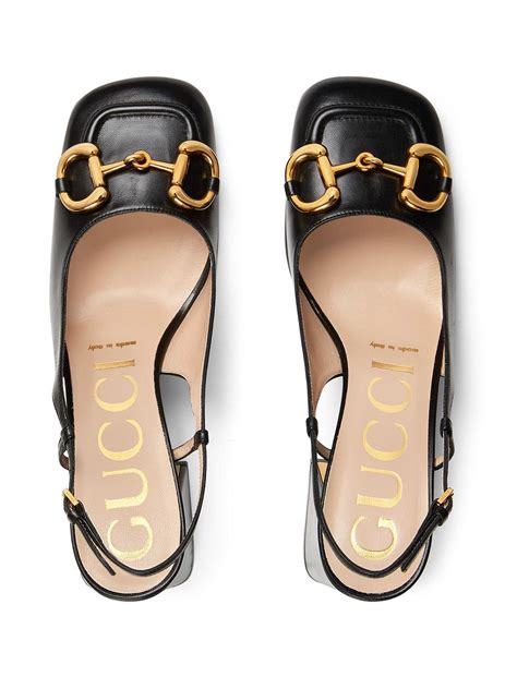 gucci baby horsebit slingback|gucci horse bit slingback pump.